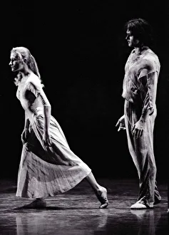 Members of a un-named ballet company perform a contempory work during London
