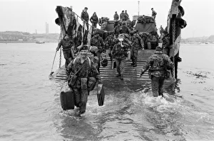 The men of the 29th Marine Commando Royal Artillery return from the Falklands