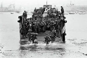 The men of the 29th Marine Commando Royal Artillery return from the Falklands
