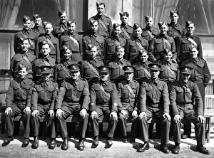 Men of the East Yorkshire Regiment somewhere in England during the Second World War