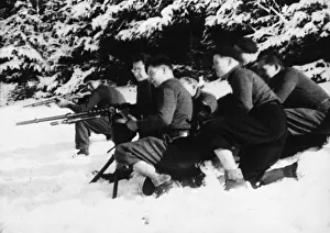 MEN OF THE MAQUIS - IMAGE SHOWING FRENCH GUERRILLAS FIGHTING IN THE HAUTE SAVOIE