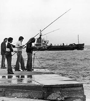 Images Dated 4th September 1978: These four men have obviously fallen hook line and sinker for the angling bug