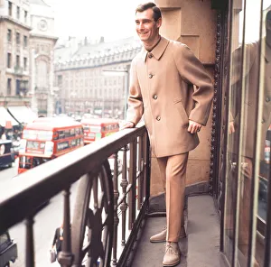 00755 Prints: Mens autumn - winter fashion 1966 Series of images taken in around Regent Street