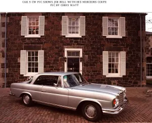 Classic Prints: Mercedes coupe owned by Joe Bell outside his home Supplement Road Record