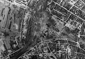 At Metz, in enemy occupied France, thee unit bay workshops and three locomotive