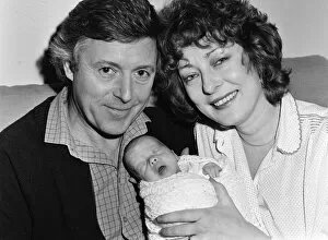 Images Dated 29th January 1984: Michael Aspel and his wife Lizzie Power with their newborn son, Patrick