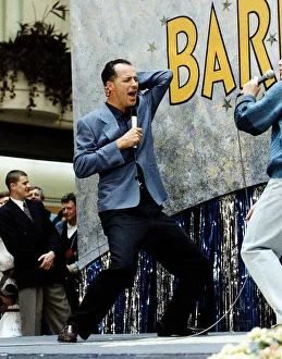 Michael Barrymore comedian - performing on stage May 1992