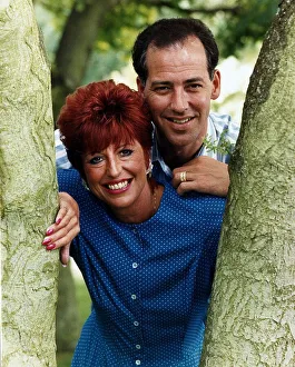 Michael Barrymore and wife Cheryl Barrymore October 1995 Comedian