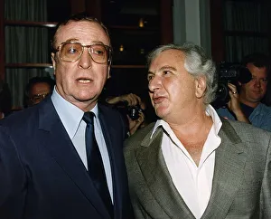 Michael Caine Actor with Film Director Michael Winner at the BAFTA best beginners Awards