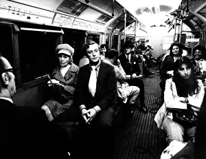 Michael Caine actor sits on tube starring in the film Scrabble Dbase MSI