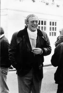 00028 Prints: Michael Caine laughed at one of Roger Moores corny card tricks whilst filming Bullseye in