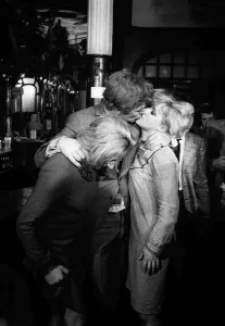 Michael Caine on set in the film Alfie The fight scene takes place in the Black