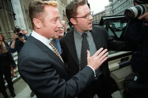 Michael Flatley Dancer October 98 Leaving the high court after his former manager