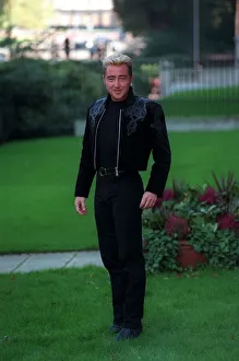 00486 Prints: Michael Flatley Irish Dancer October 97 Outside the Hyde Park Hotel in london to