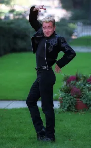 Michael Flatley Irish Dancer poses in London October 1997