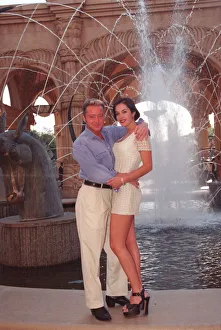 00486 Prints: Michael Flatley and South African model Simone 1998 in South Africa where he met