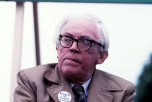 Michael Foot MP at TUC Day of Action 22nd September 1992