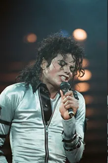 Michael Jackson in concert at Wembley. 15th July 1988