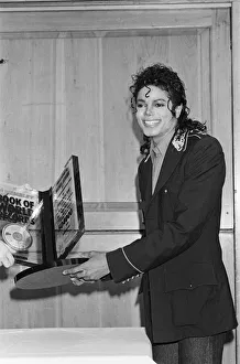 01099 Prints: Michael Jackson, pictured in 1988, in London where he is entered into The Guinness World