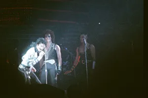 Michael Jackson seen here after perforiming on stage at Wembley during the Bad concert