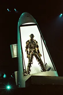 Michael Jackson seen here on stage at Sheffield 10th July 1997