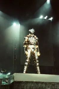 Michael Jackson seen here on stage at Sheffield 10th July 1997
