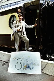 00127 Prints: Michael Palin Actor TV Presenter in Around The World In 80 Days boarding the Orient