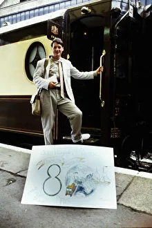 Michael Palin Actor TV Presenter in Around The World In 80 Days boarding the Orient