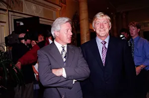Michael Parkinson TV Presenter July 1998 With tv presenter Michael Aspel