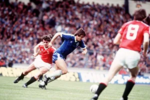 F A Cup Prints: Michael Robinson of Brighton & Hove Albion running with the ball during the 1983 FA Cup