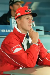Michael Schumacher of Ferrari, 1998 British Grand Prix, held at the Silverstone Circuit