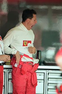 Michael Schumacher of Ferrari, 1998 British Grand Prix, held at the Silverstone Circuit