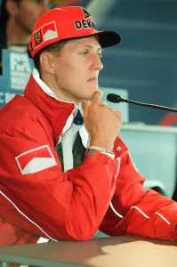 Michael Schumacher of Ferrari, 1998 British Grand Prix, held at the Silverstone Circuit