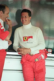 Michael Schumacher of Ferrari, 1998 British Grand Prix, held at the Silverstone Circuit