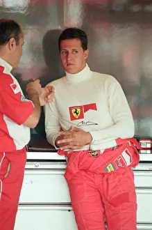 Michael Schumacher of Ferrari, 1998 British Grand Prix, held at the Silverstone Circuit