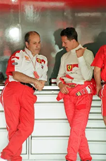 01372 Prints: Michael Schumacher of Ferrari, 1998 British Grand Prix, held at the Silverstone Circuit