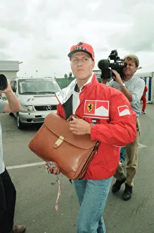 Michael Schumacher of Ferrari, 1998 British Grand Prix, held at the Silverstone Circuit