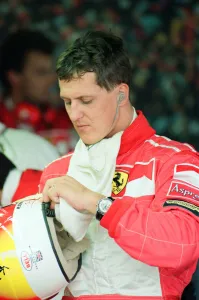 Michael Schumacher of Ferrari, 1998 British Grand Prix, held at the Silverstone Circuit