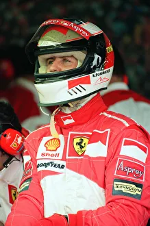 Michael Schumacher of Ferrari, 1998 British Grand Prix, held at the Silverstone Circuit