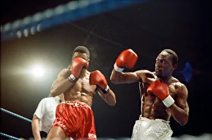 01161 Prints: Michael Watson vs Nigel Benn for the British Commonwealth middleweight title