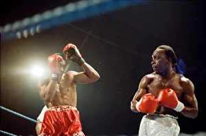 01161 Prints: Michael Watson vs Nigel Benn for the British Commonwealth middleweight title