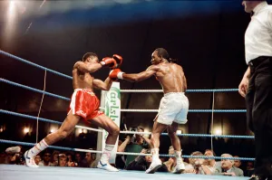 01161 Prints: Michael Watson vs Nigel Benn for the British Commonwealth middleweight title
