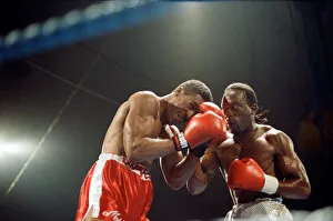 01161 Prints: Michael Watson vs Nigel Benn for the British Commonwealth middleweight title