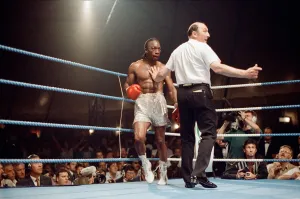 01161 Prints: Michael Watson vs Nigel Benn for the British Commonwealth middleweight title