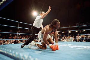 01161 Prints: Michael Watson vs Nigel Benn for the British Commonwealth middleweight title