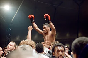 01161 Prints: Michael Watson vs Nigel Benn for the British Commonwealth middleweight title