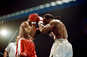 01161 Prints: Michael Watson vs Nigel Benn for the British Commonwealth middleweight title