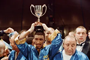 01161 Prints: Michael Watson vs Nigel Benn for the British Commonwealth middleweight title
