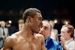 01161 Prints: Michael Watson vs Nigel Benn for the British Commonwealth middleweight title