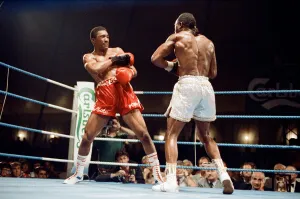 01161 Prints: Michael Watson vs Nigel Benn for the British Commonwealth middleweight title